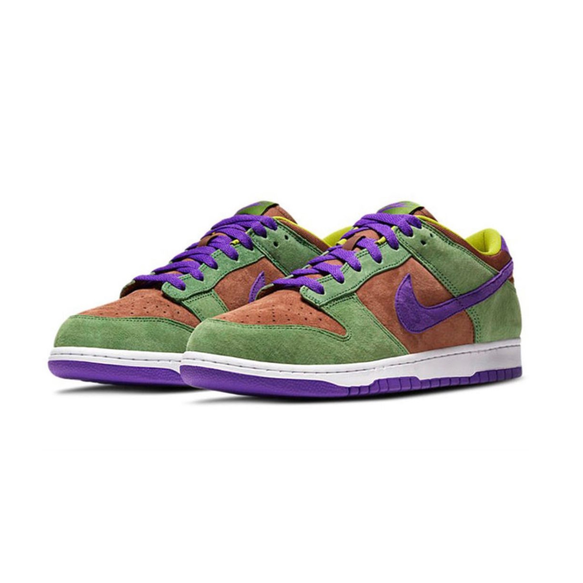 Nike Dunk Low Veneer 棕綠紫配色醜小鴨男鞋全新正品DA1469-200