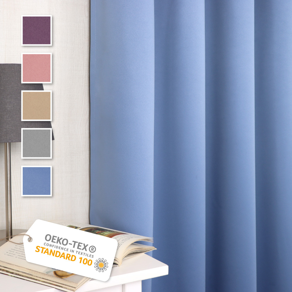 手工製作│遮光窗簾│半窗落地窗│柔緞素色│打孔織帶│5色2尺寸