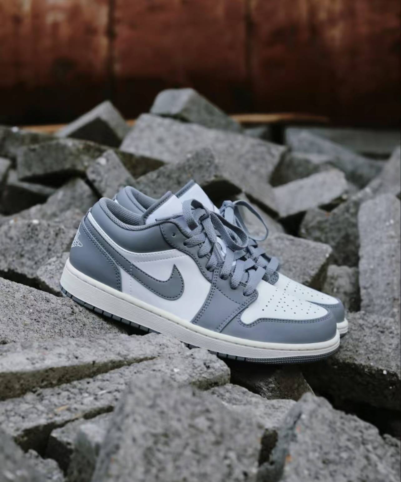 NIKE AIR JORDAN 1 LOW VINTAGE GREY 復古灰 男鞋 553558-053