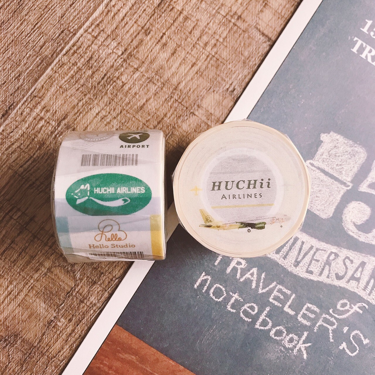 你好工作室｜狐吉航空 Huchii Airline 紙膠帶