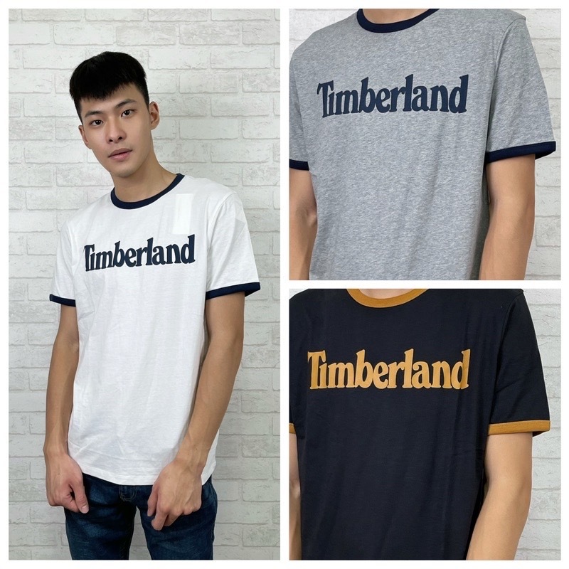 Timberland 滾邊字母 短袖T恤 短T