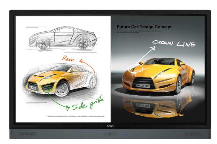 BenQ CP6501K 65” 4K DuoBoard Corporate Interactive Touchscreen Flat Panel