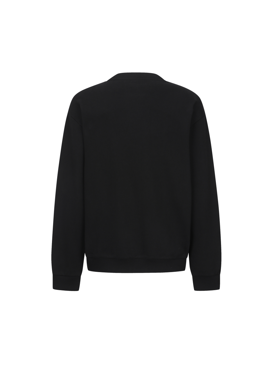 Discovery 高爾夫球 大圖騰 長袖 大學T 運動衫 黑色 男