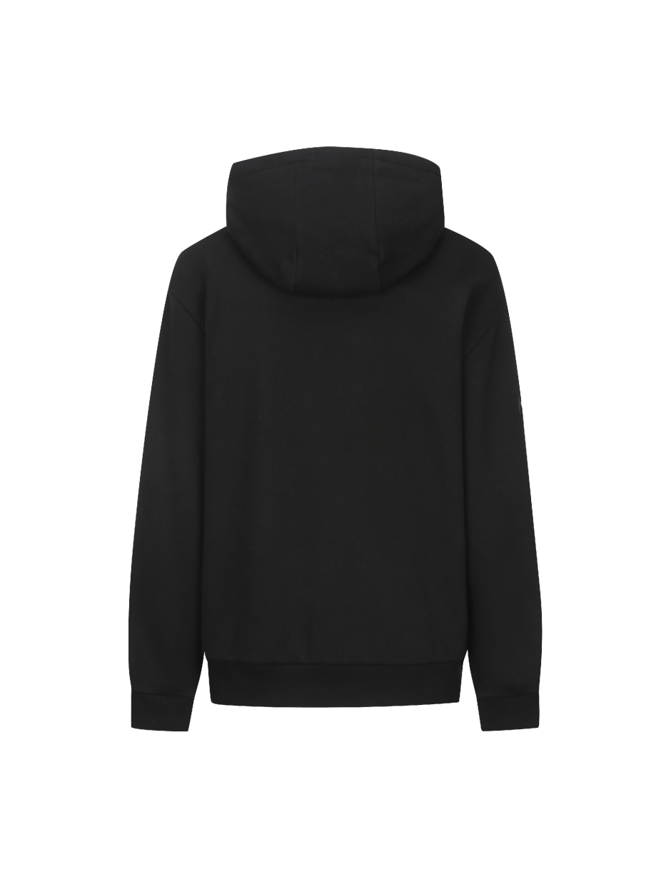 Discovery Denver 拉絨華夫格 小LOGO 帽T 長袖 黑色 男