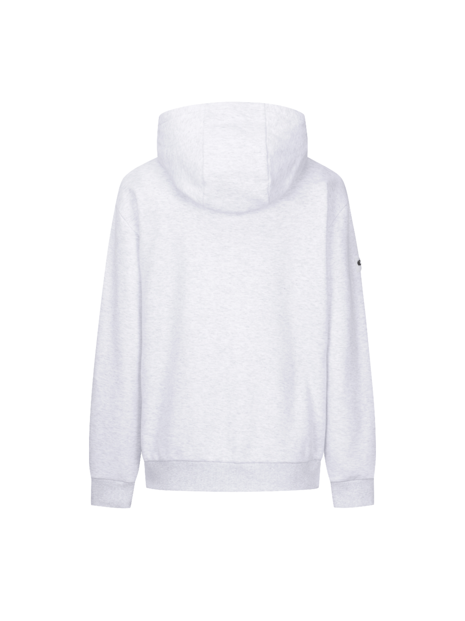 Discovery Denver 拉絨華夫格 小LOGO 帽T 長袖 淺灰色 男