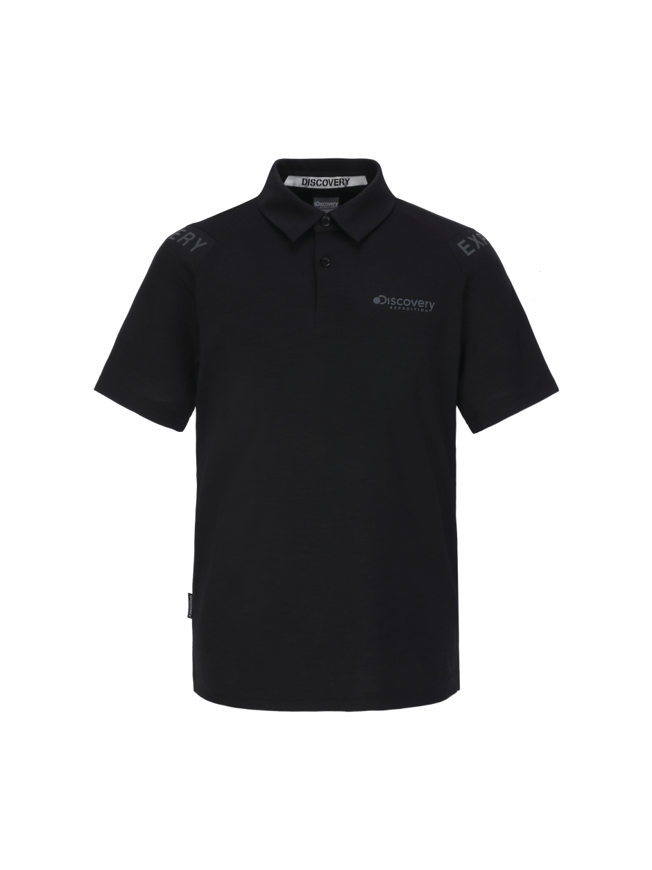 Discovery 涼感 大字LOGO 短袖 T恤 襯衫 戶外 黑色 男