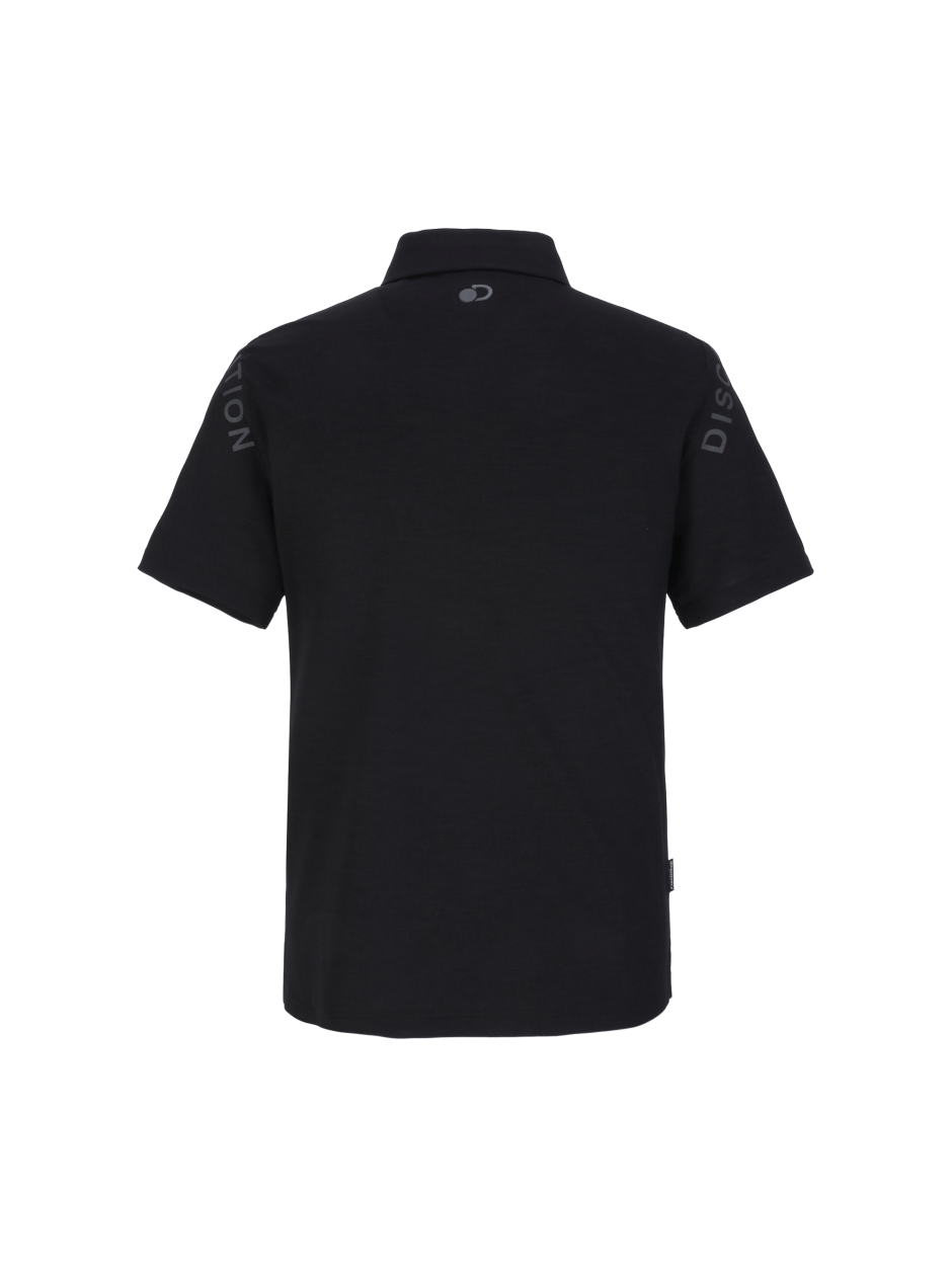 Discovery 涼感 大字LOGO 短袖 T恤 襯衫 戶外 黑色 男