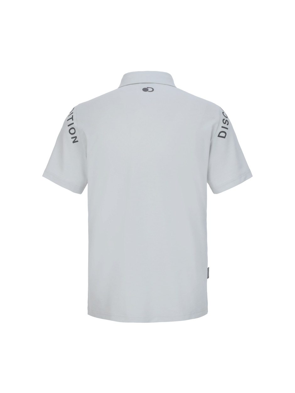 Discovery 涼感 大字LOGO 短袖 T恤 襯衫 戶外 灰色 男