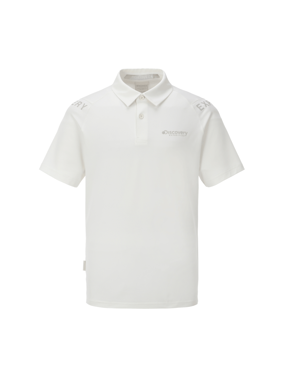 Discovery 涼感 大字LOGO 短袖 T恤 襯衫 戶外 白色 男