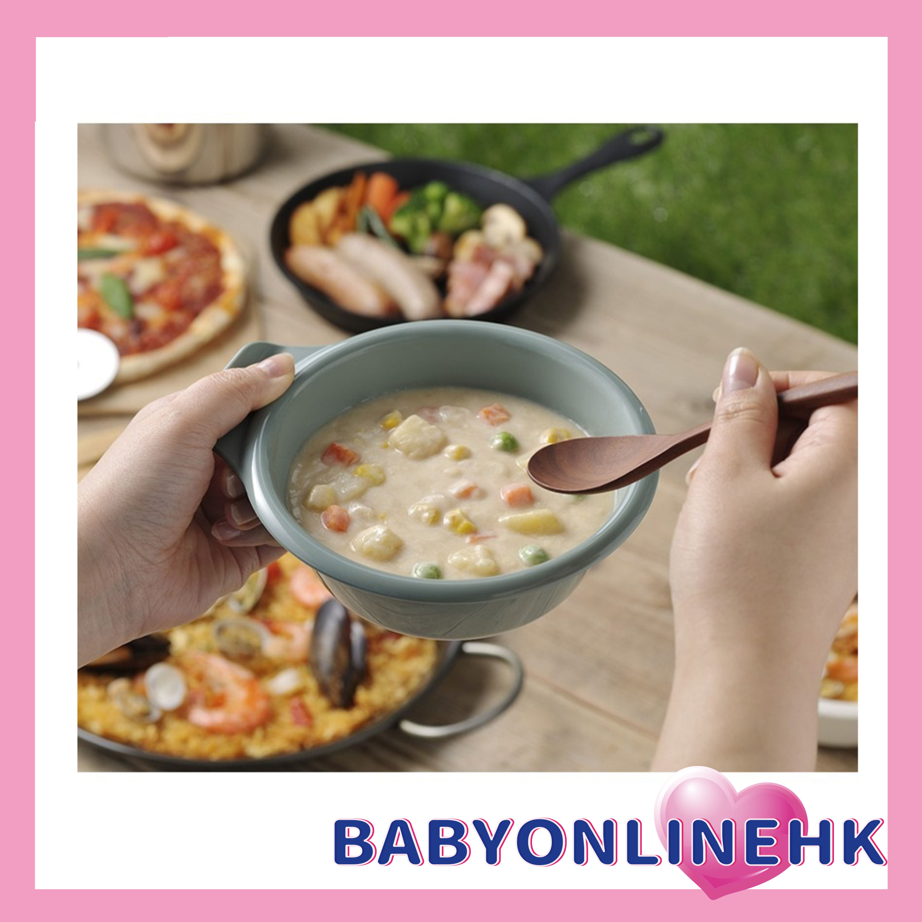 日本製造 兒童學習碗 碗,方便把筷子放在手柄上！大人小童都可以使用