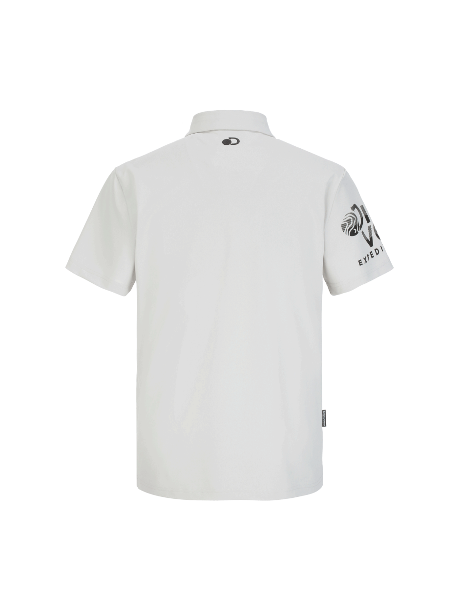 Discovery 涼感 袖口大字LOGO 短袖 T恤 襯衫 戶外 灰色 男