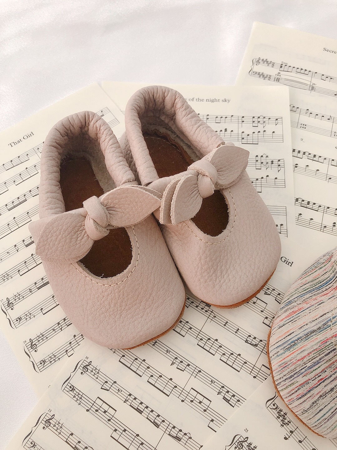 美國Starry Knight Design 真皮學步鞋 - Bella Janes (Oyster)