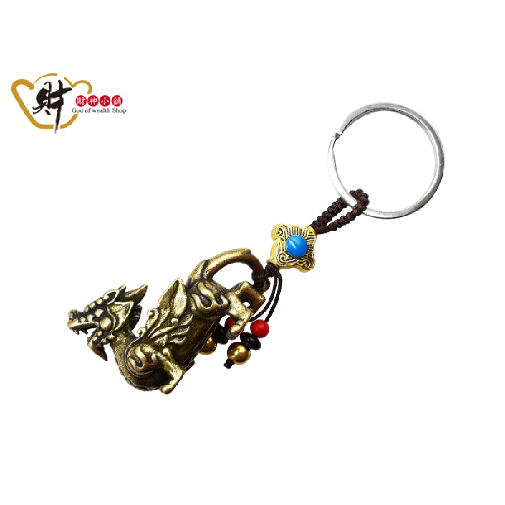【財神小舖】招財貔貅鑰匙圈(含開光)