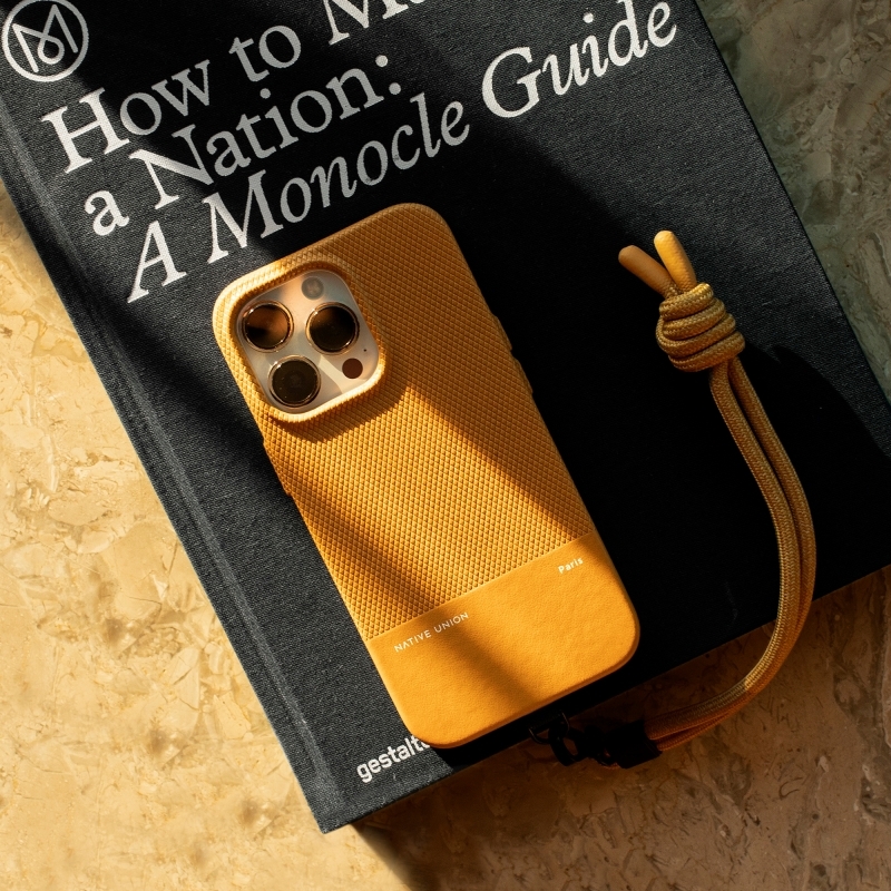 編織手腕掛繩 - 石泥黃