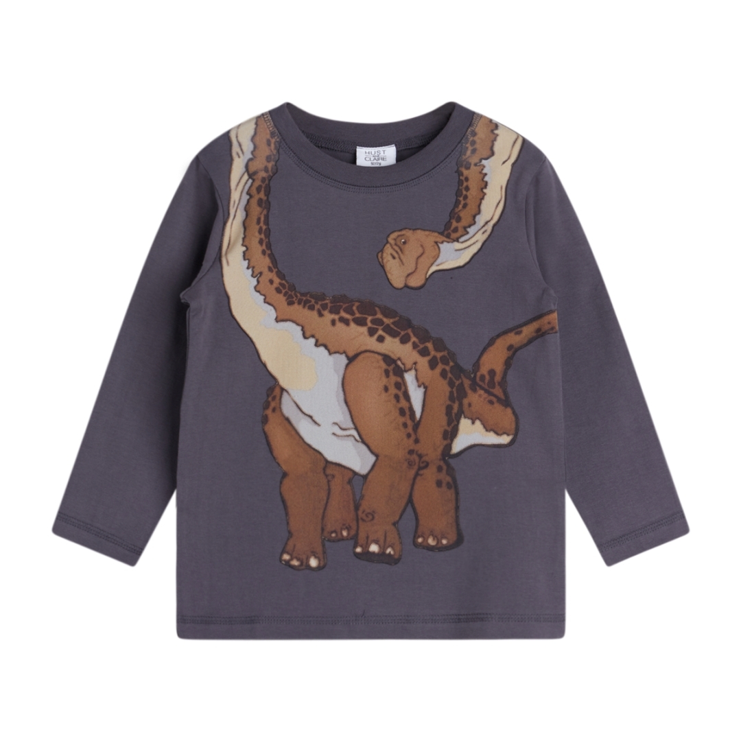 〖 Hust & Claire 〗碳灰長頸恐龍上衣