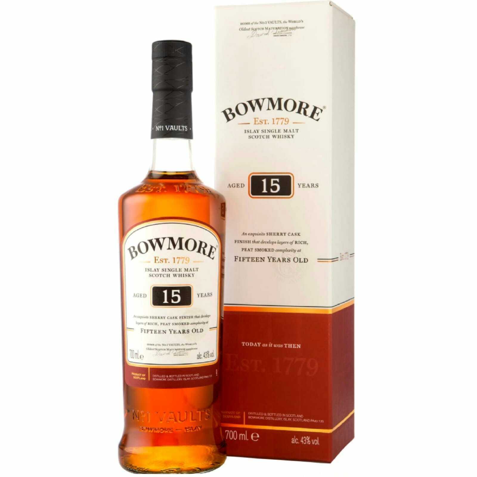 Bowmore 15 Years Old Single Malt Whisky