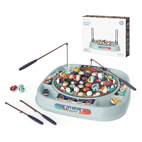 《 KIDMATE 》電動旋轉釣魚組(綠)