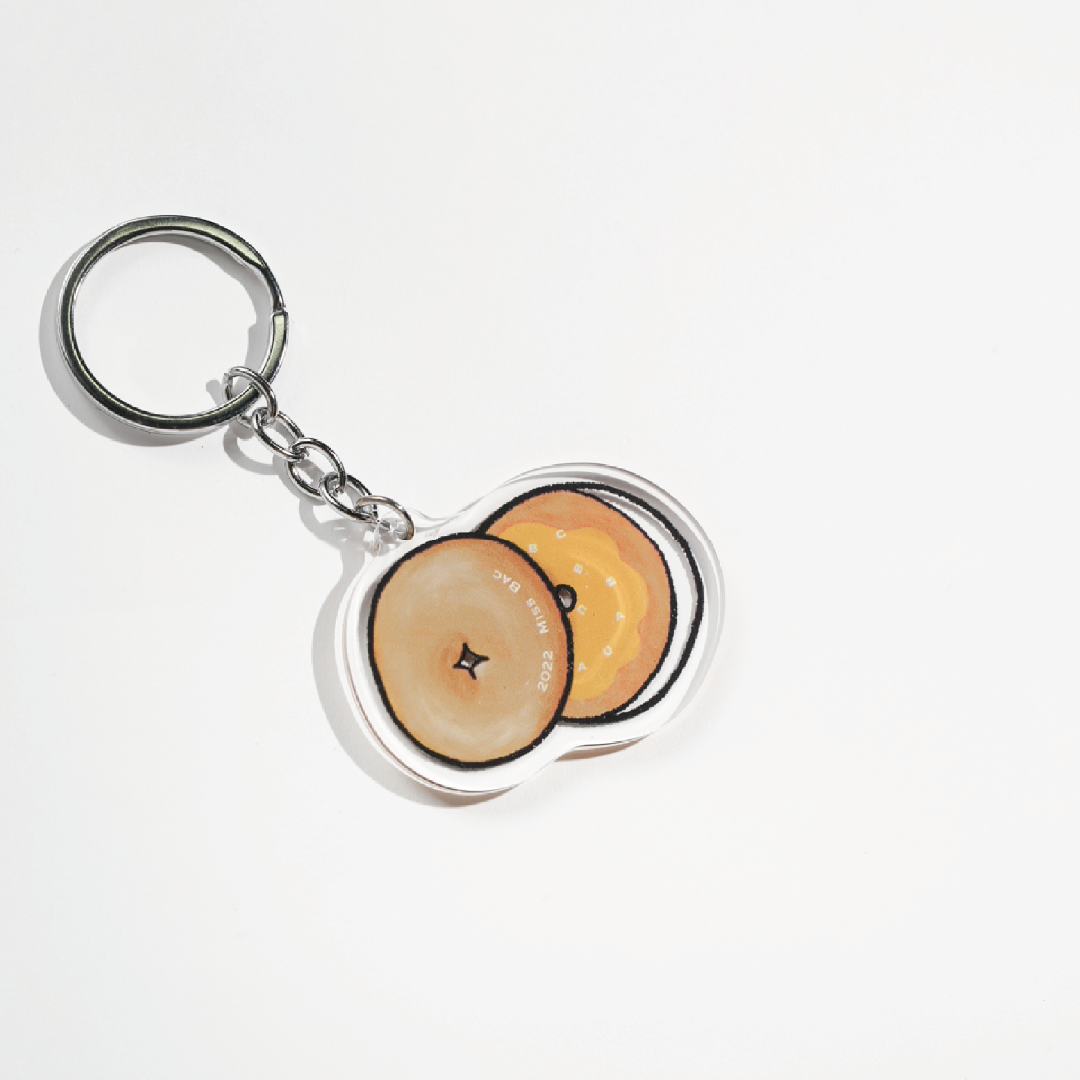 【貝克小姐 Miss Bac.】轉開一點點的貝果吊飾