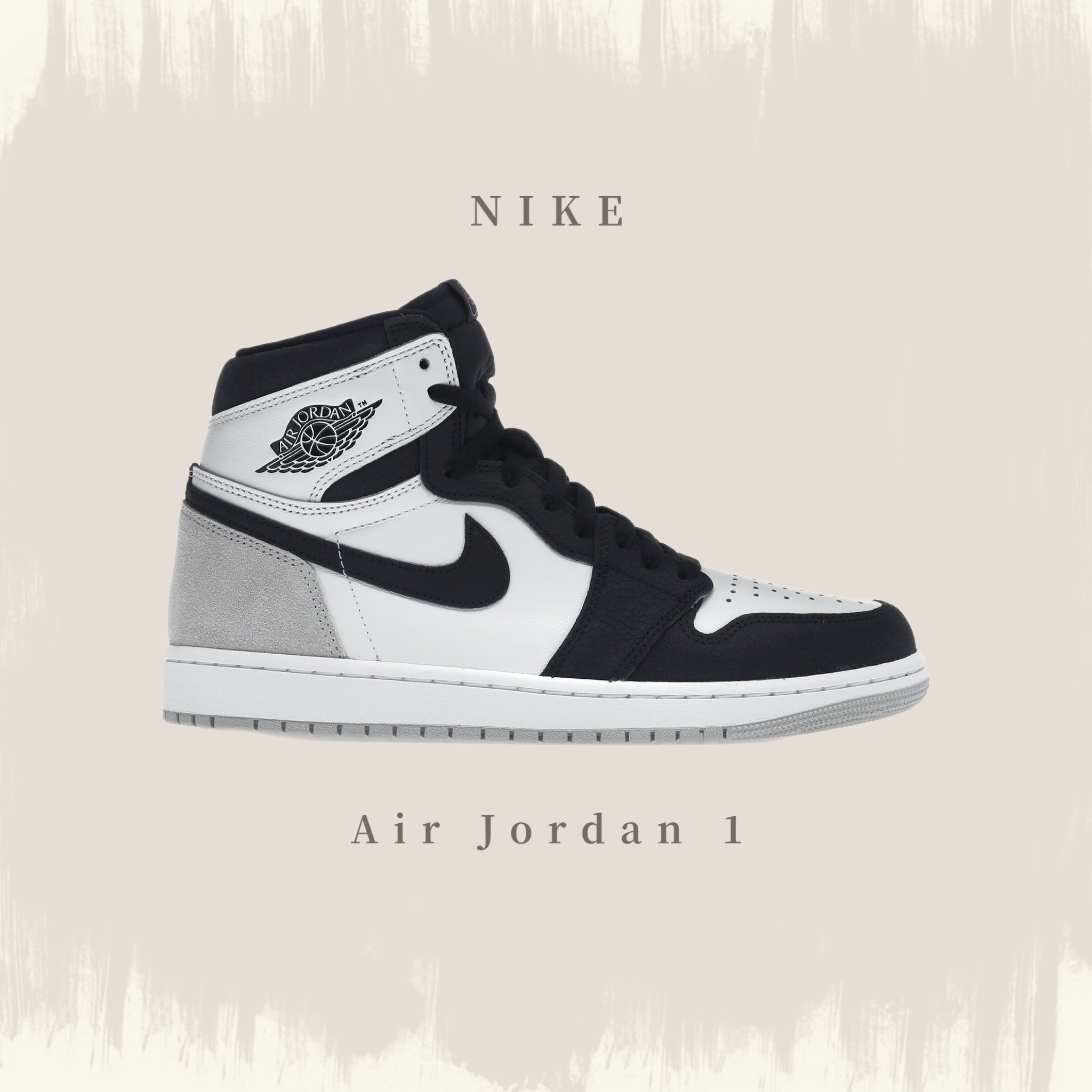 NIKE AIR JORDAN 1 RETRO HIGH OG "BLEACHED CORAL" 黑白灰 男鞋 555088-108