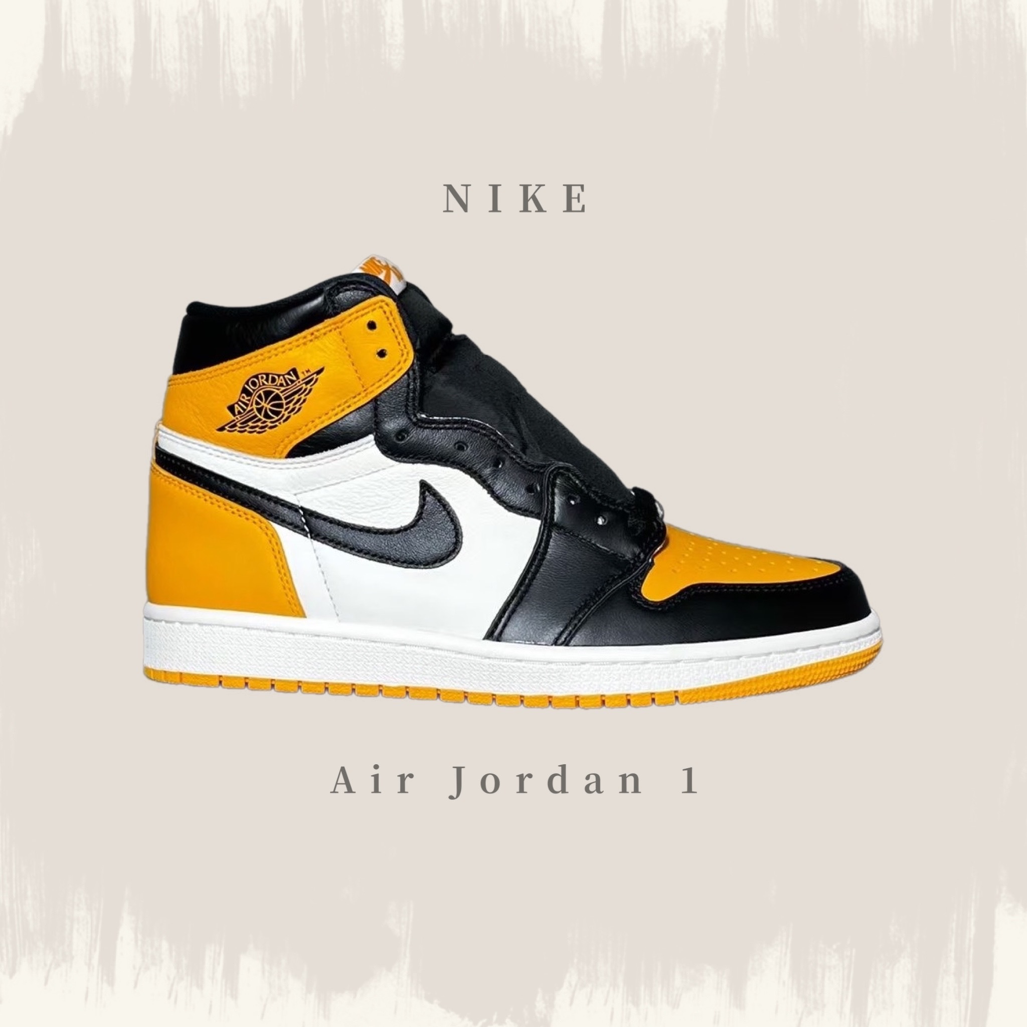 NIKE AIR JORDAN 1 RETRO HIGH OG YELLOW TOE"TAXI" 黑黃計程車 555088-711