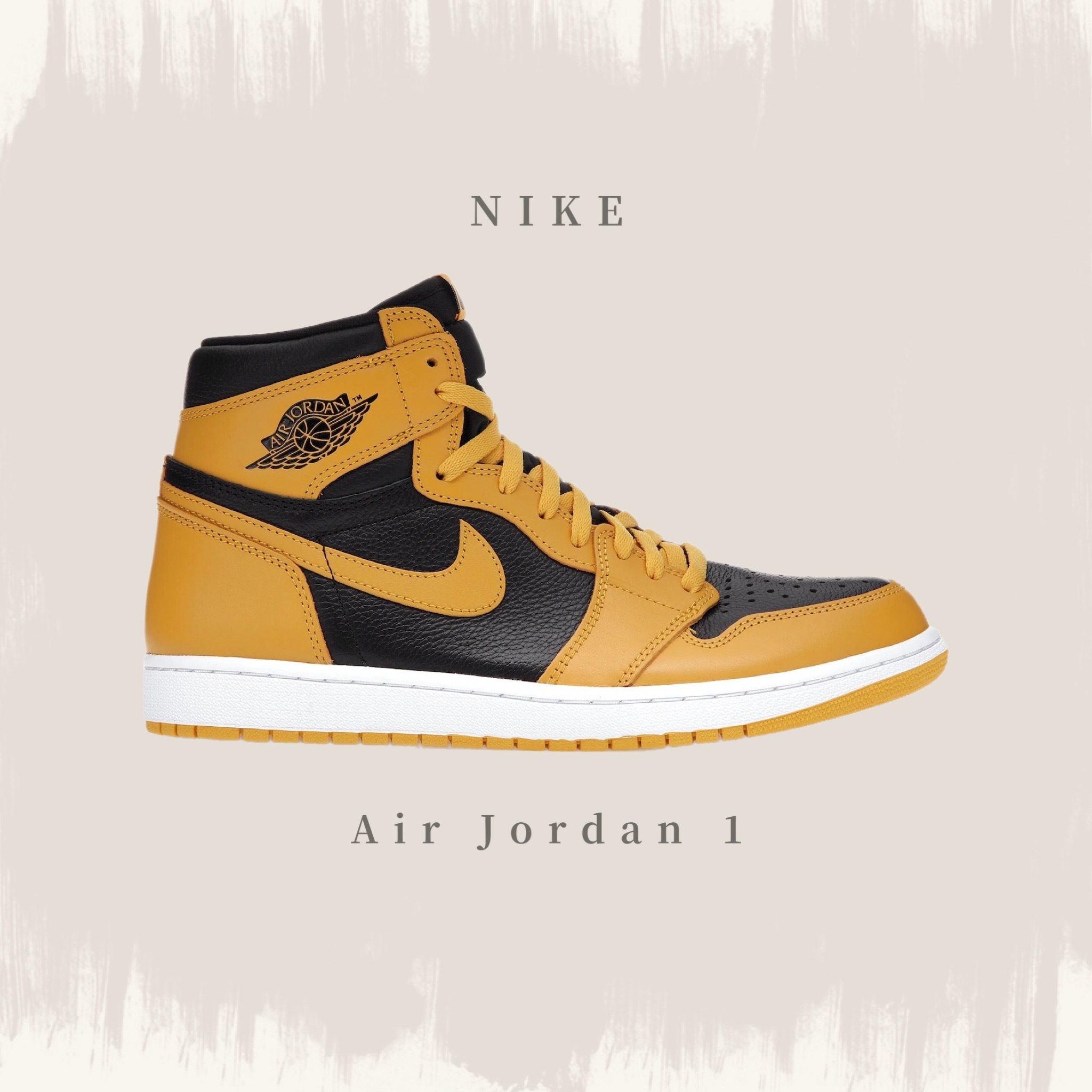 NIKE AIR JORDAN 1 RETRO HIGH OG "POLLEN" 黑黃武當 555088-701