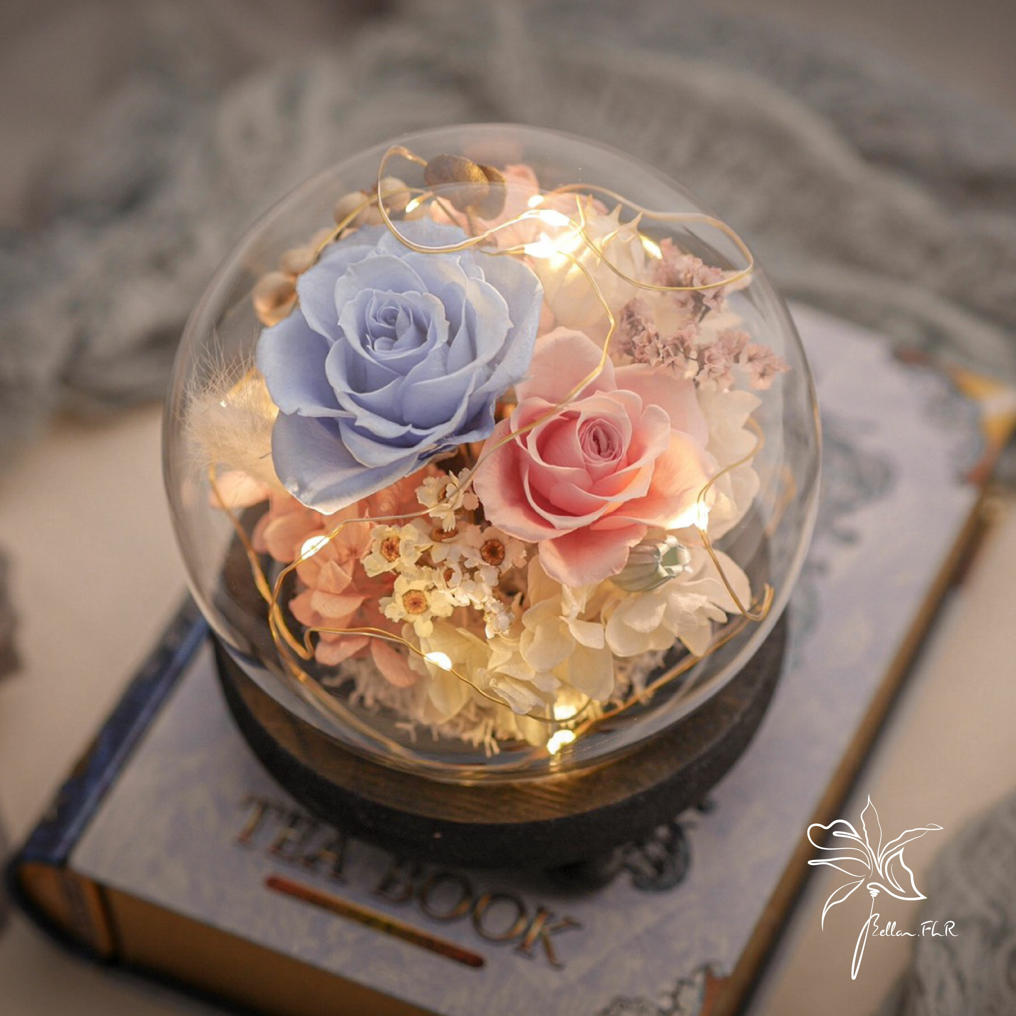 【只想和你一起】圓球玻璃花盅-小