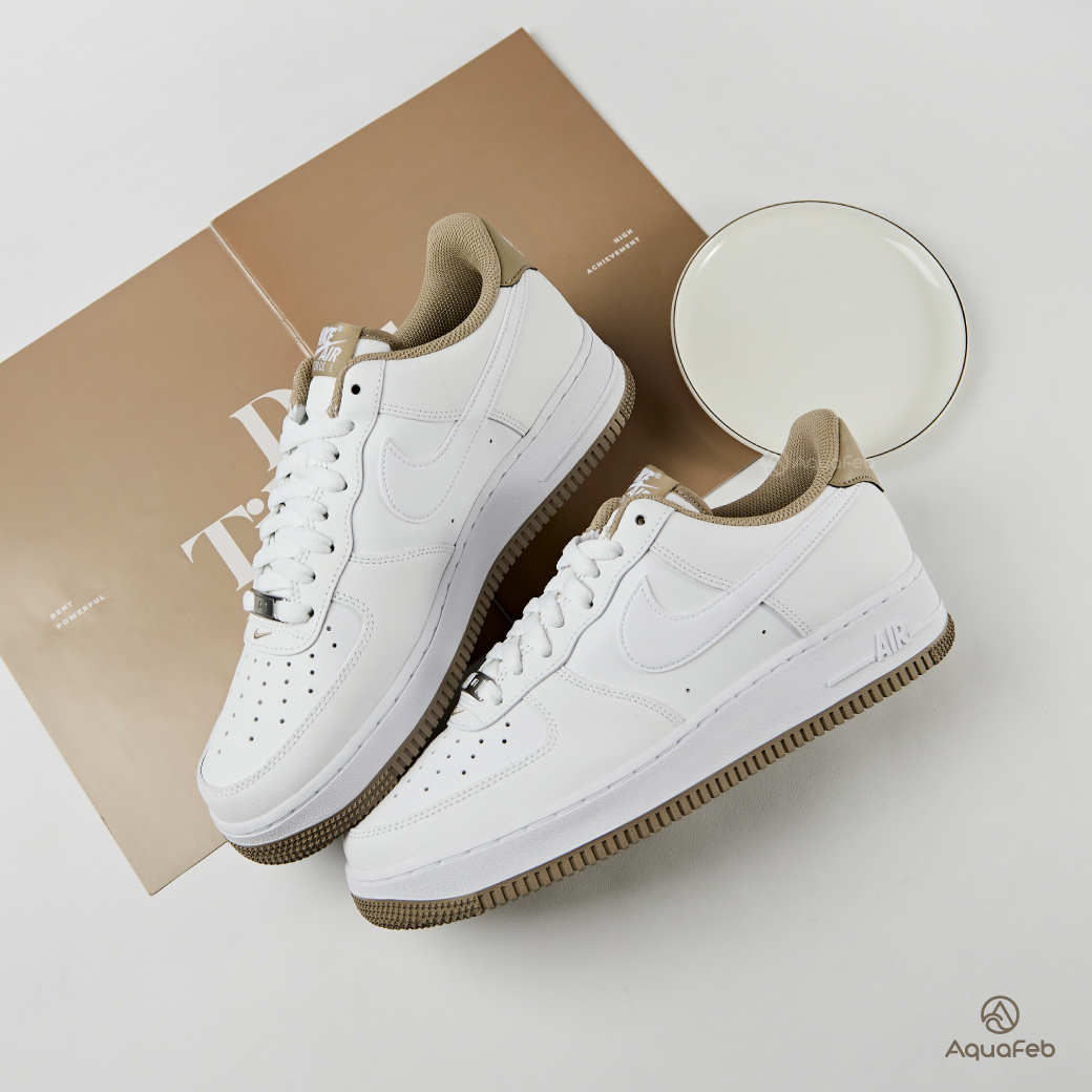 Nike Air Force 1 07 男 白 AF1 咖啡焙茶 運動 休閒鞋 DR9867-100