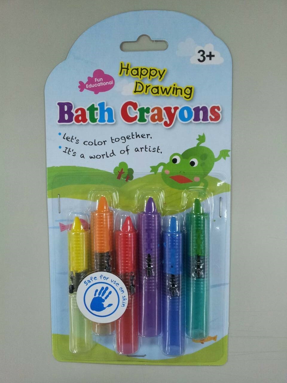 //福利品//Bath crayons-浴室塗鴉水蠟筆組-浴室蠟筆