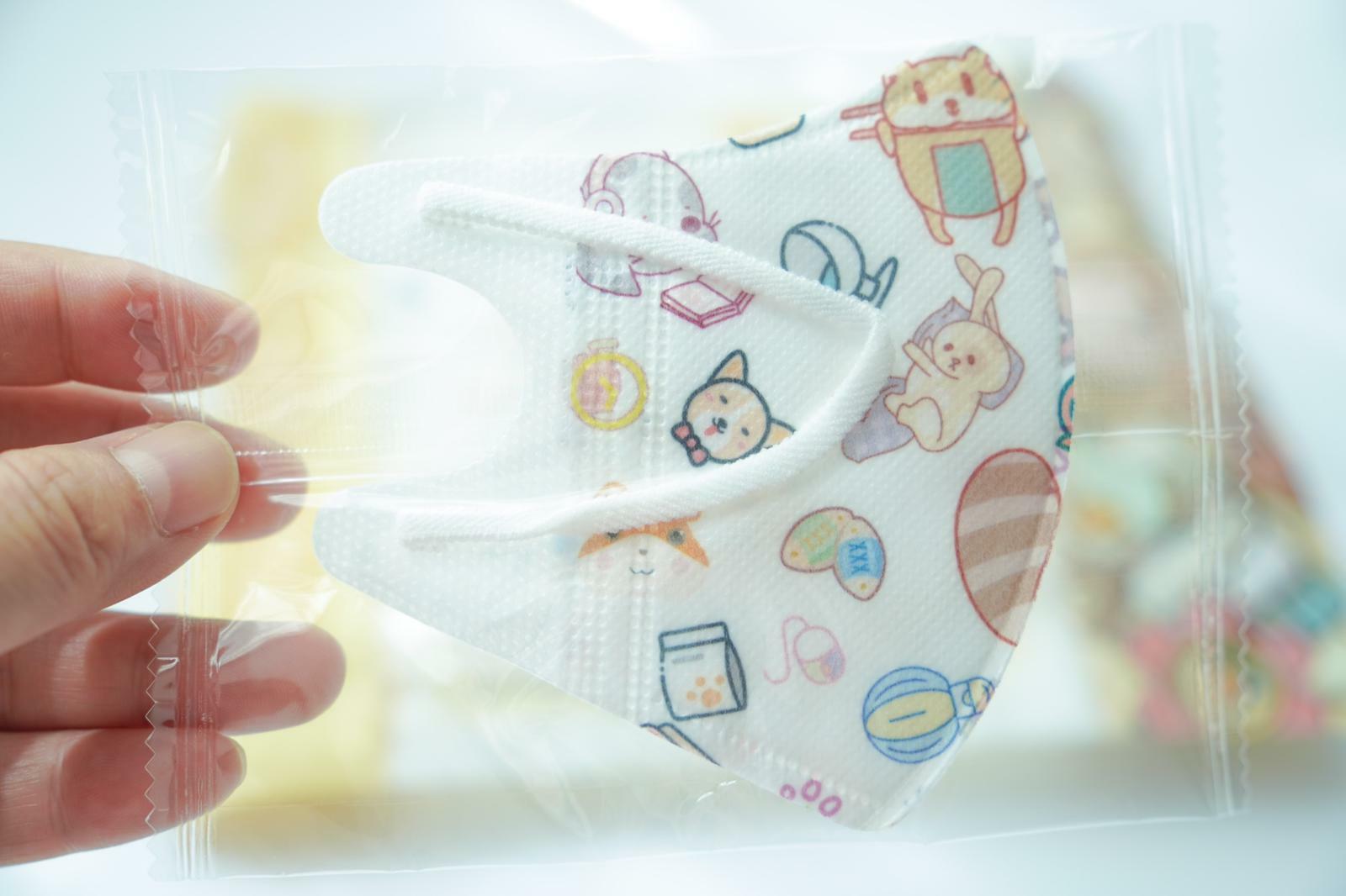 動物大派對：Lanchester 3D立體彈力耳繩卡通口罩(Zoo-C) 幼兒十片獨立包裝