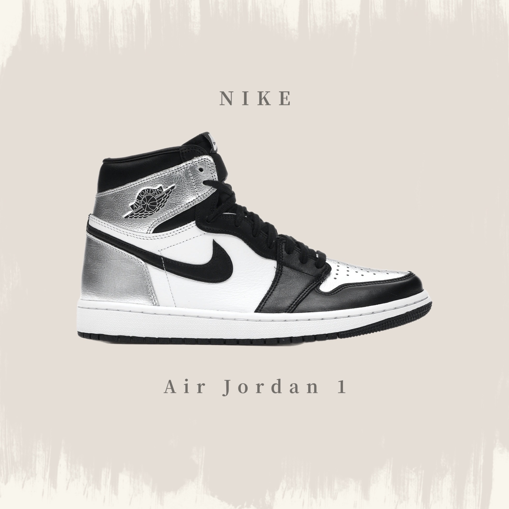 NIKE AIR JORDAN 1 RETRO HIGH OG "SILVER TOE" 黑銀 CD0461-001