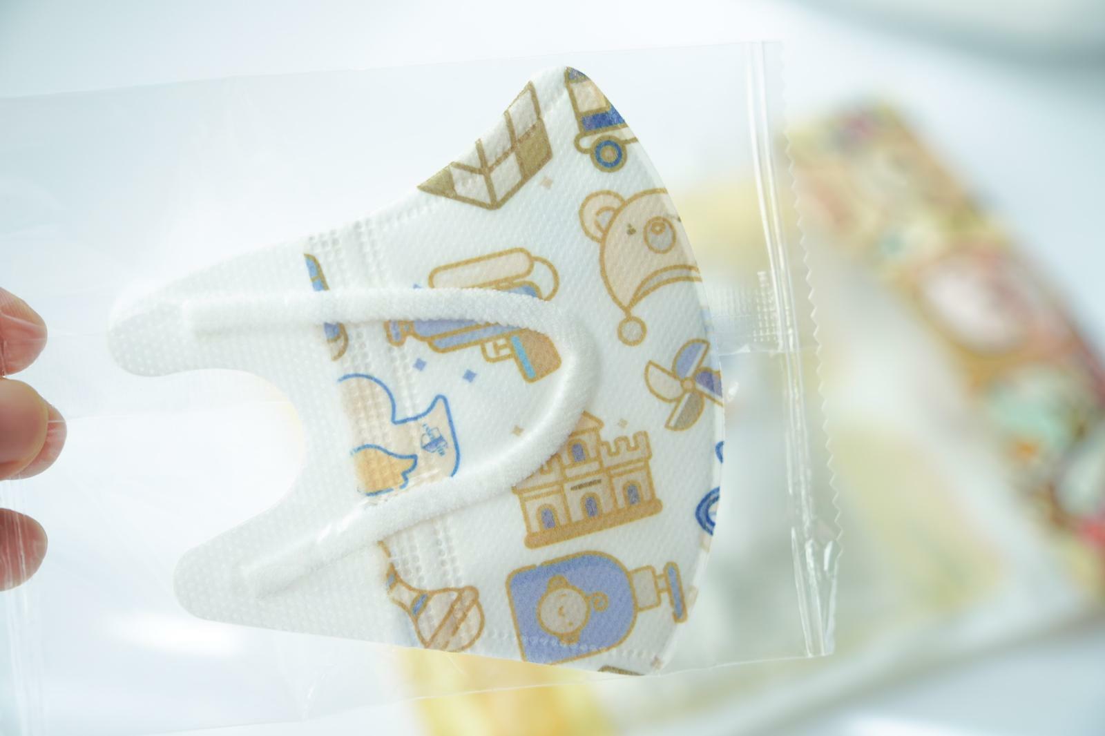 動物大派對：Lanchester 3D立體彈力耳繩卡通口罩(Baby Toy-A) 幼兒 十片獨立包裝