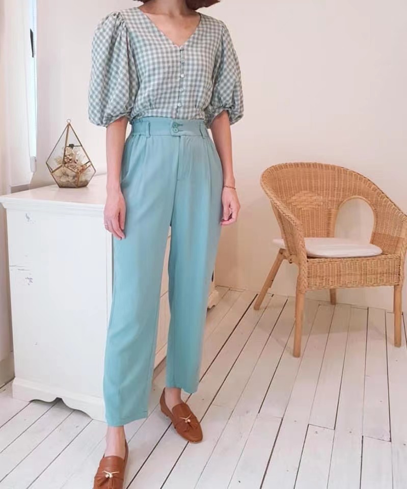 HIGH WAIST STRAIGHT CUT PANT