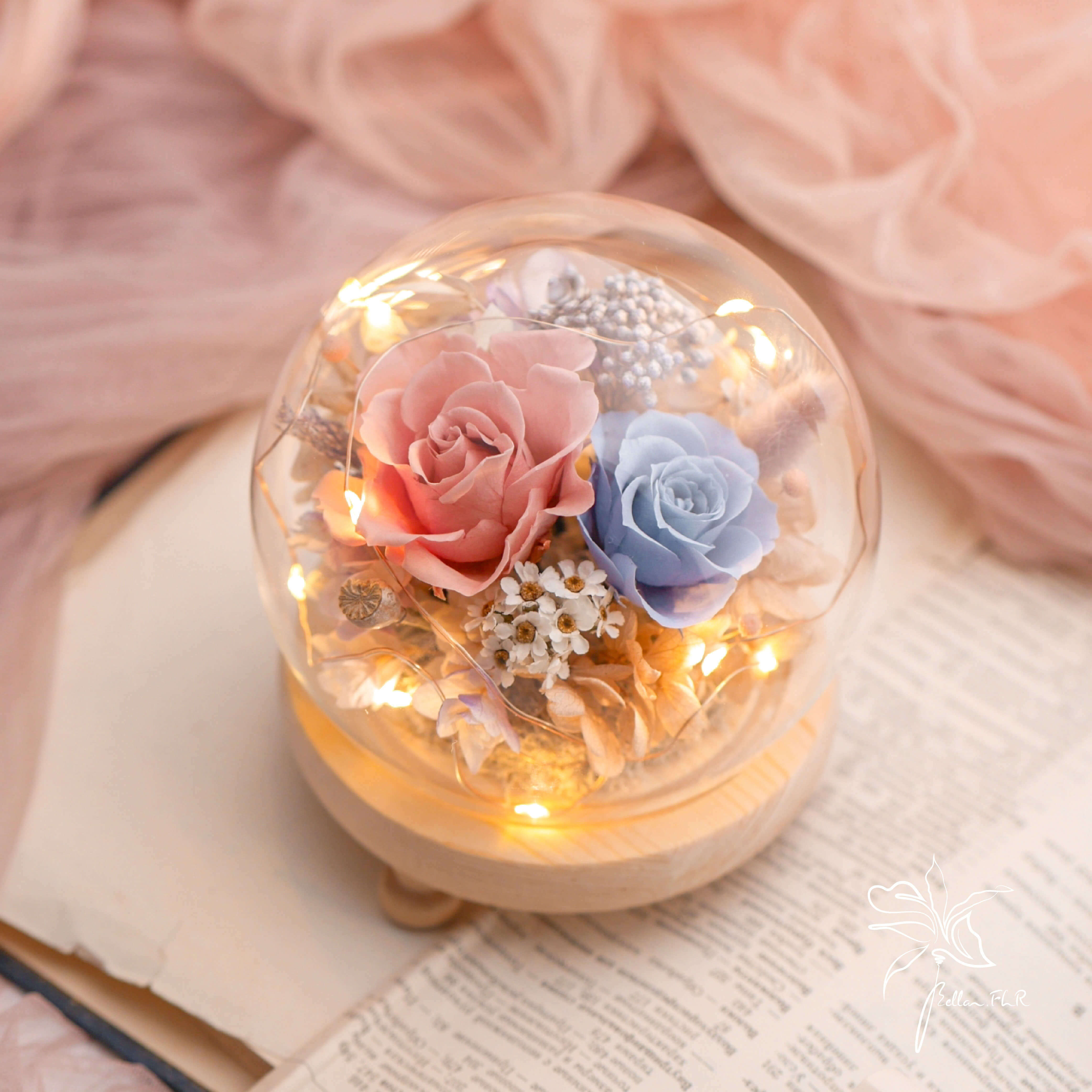 【你的溫柔】圓球玻璃花盅-小