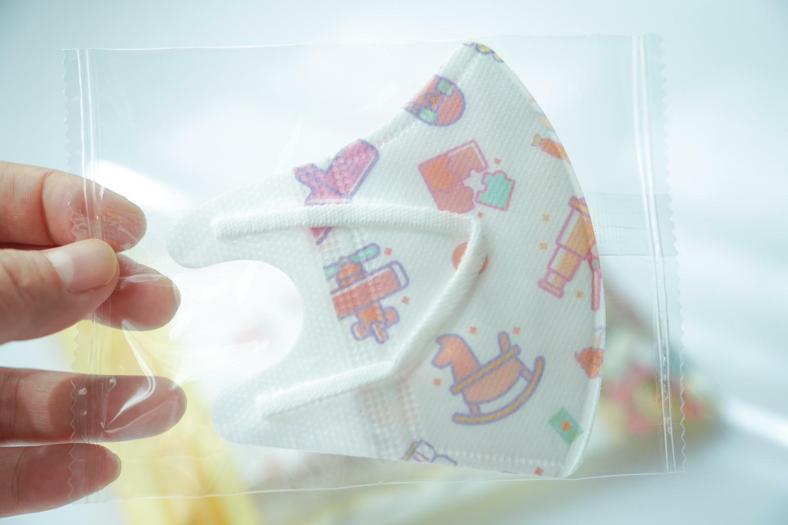 動物大派對：Lanchester 3D立體彈力耳繩卡通口罩(Baby Toy-D) 幼兒 十片獨立包裝