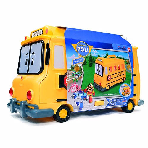 《 POLI 波力 》校車哥哥合金車收納盒(不附車)