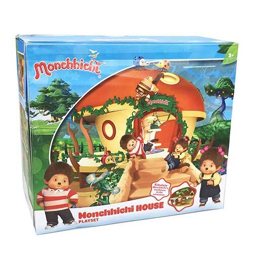 《 Monchhichi夢奇奇 》經典房屋組(內附Kauri公仔一隻)