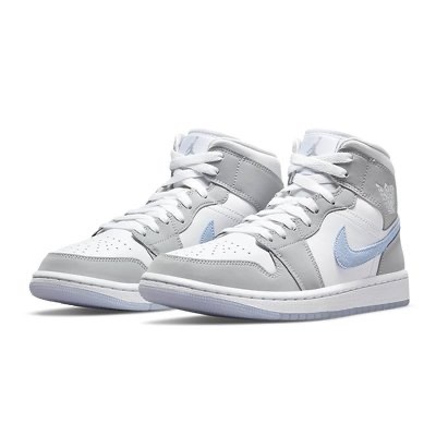 NIKE AIR JORDAN 1 MID"WOLF GREY" 灰紫勾 BQ6472-105