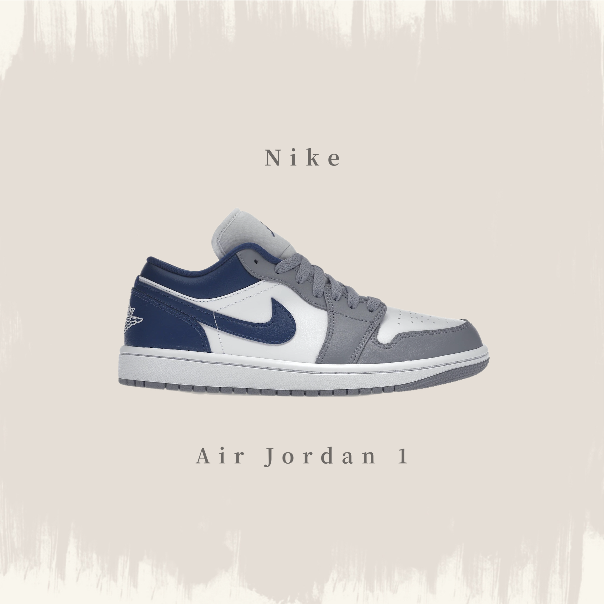 Air Jordan 1 Low ''Cement Blue'' 低筒灰白藍勾DC0774-042