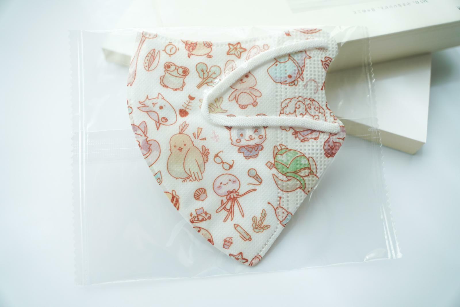 動物大派對：Lanchester 3D立體彈力耳繩卡通口罩(Zoo-B) 小童十片獨立包裝