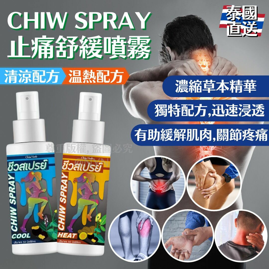 泰國CHIW SPARY 草本止痛舒緩噴霧50ml