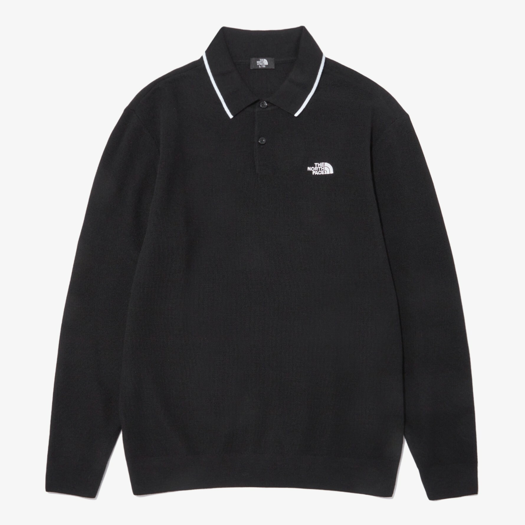 【THE NORTH FACE】22FW★M'S MERINO WOOL L/S POLO★NT7QN51A THE NORTH FACE 男MERINO WOOL L/S POLO衫黑NT7QN51A