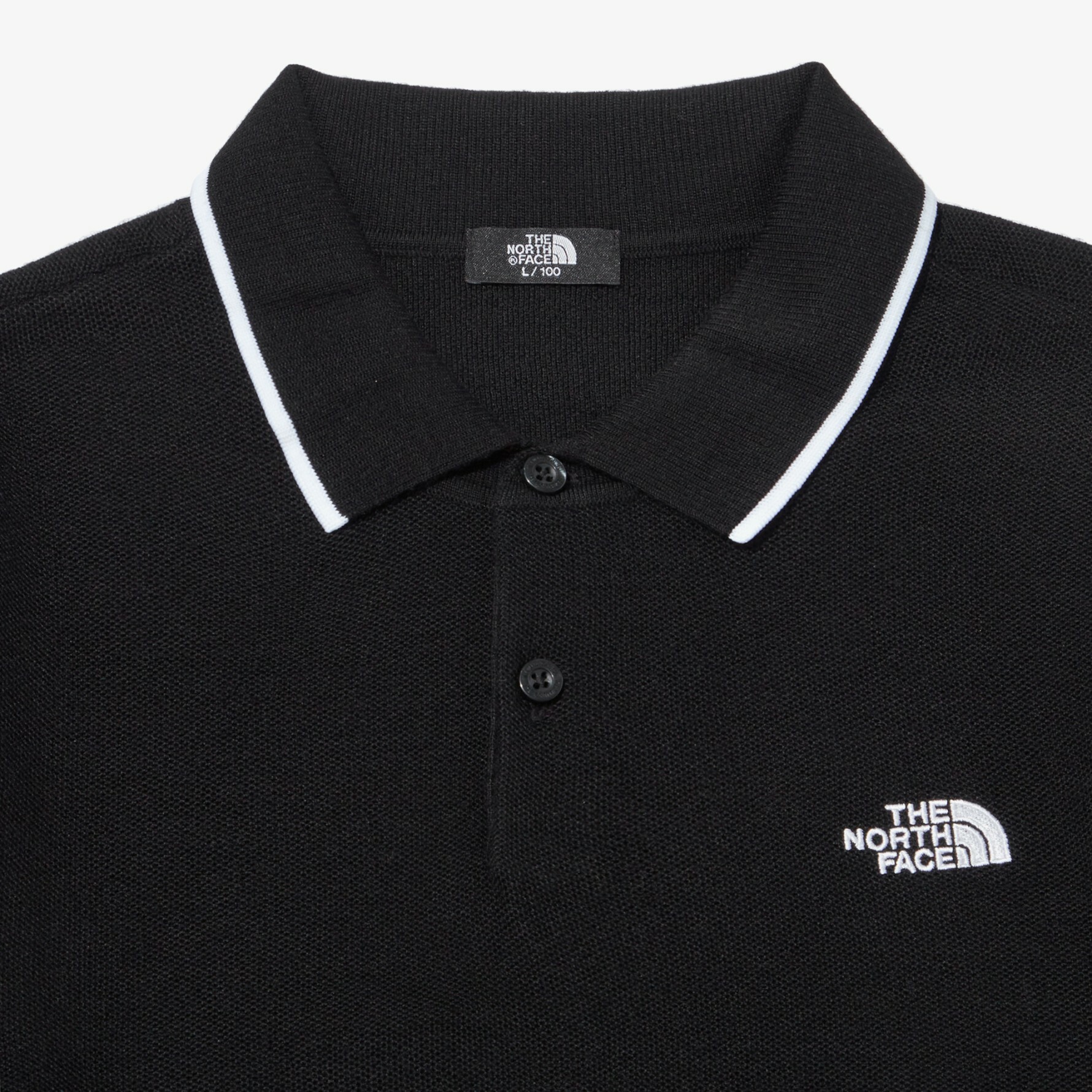 【THE NORTH FACE】22FW★M'S MERINO WOOL L/S POLO★NT7QN51A THE NORTH FACE 男MERINO WOOL L/S POLO衫黑NT7QN51A