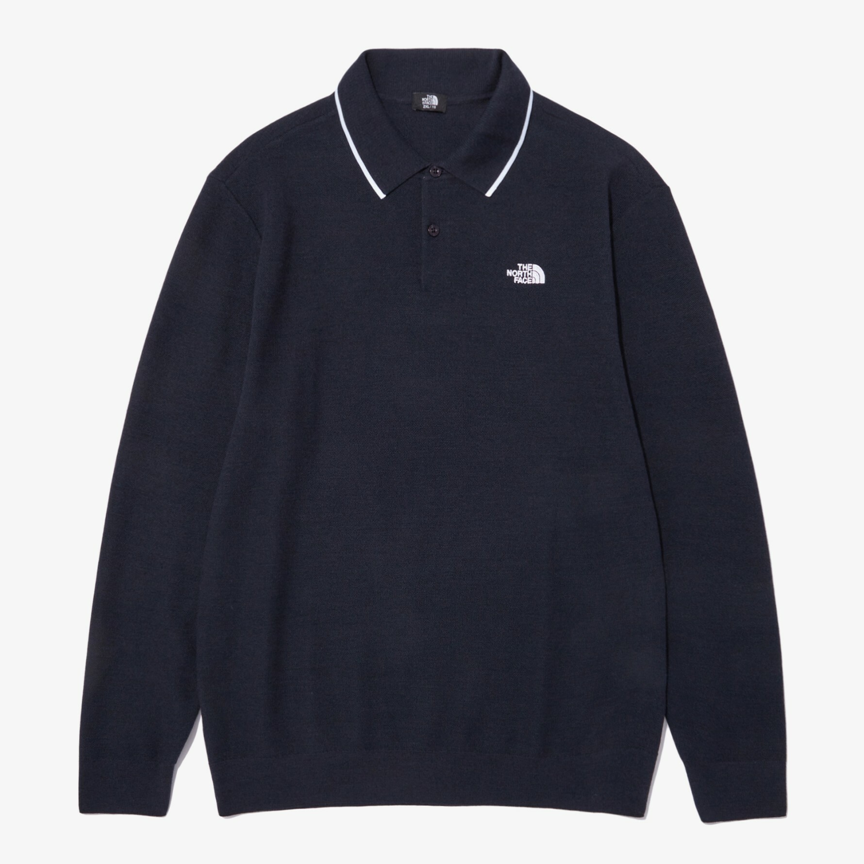 THE NORTH FACE 男 MERINO WOOL L/S POLO衫 深藍 NT7QN51B