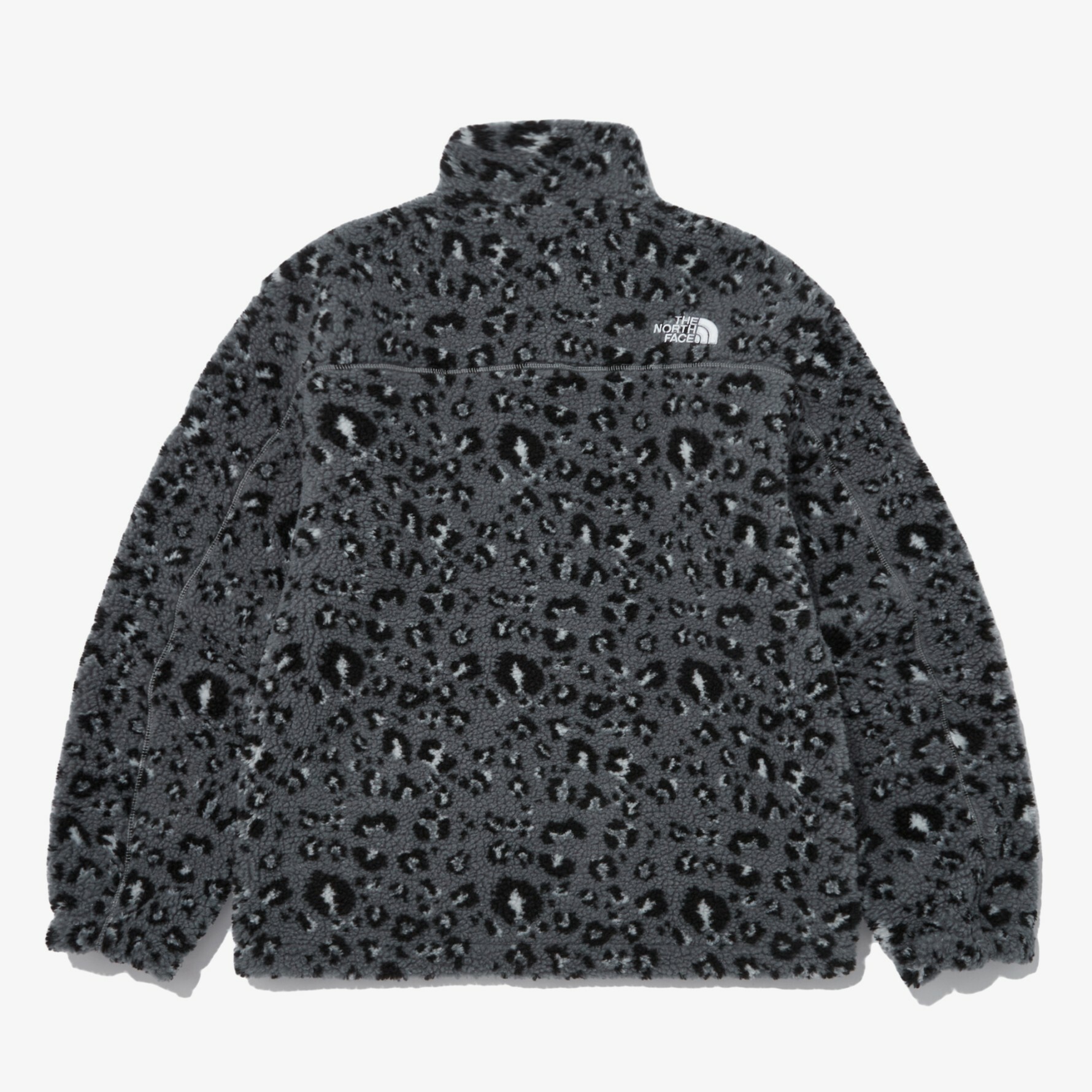 THE NORTH FACE 白標 NOVELTY RIMO 毛絨 外套 灰豹紋 NJ4FN51K