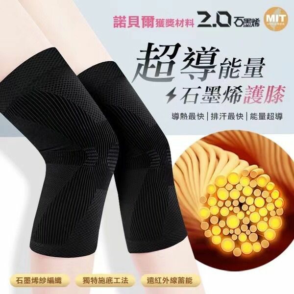 台灣溫美活石墨烯超能量護膝(1對裝)