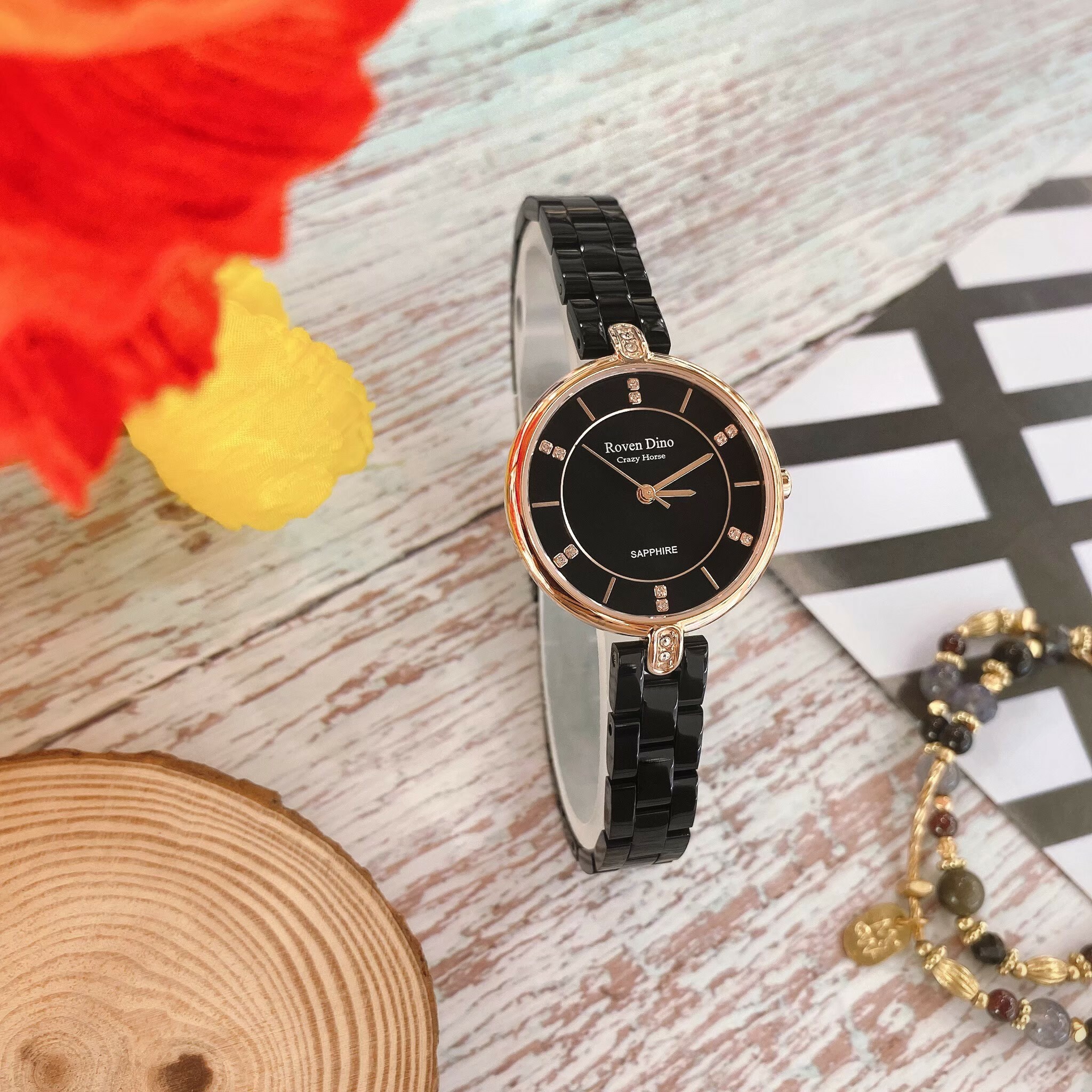 【Roven Dino 羅梵迪諾】簡約優雅氣質女錶 RD6092BRG 30mm 現代鐘錶