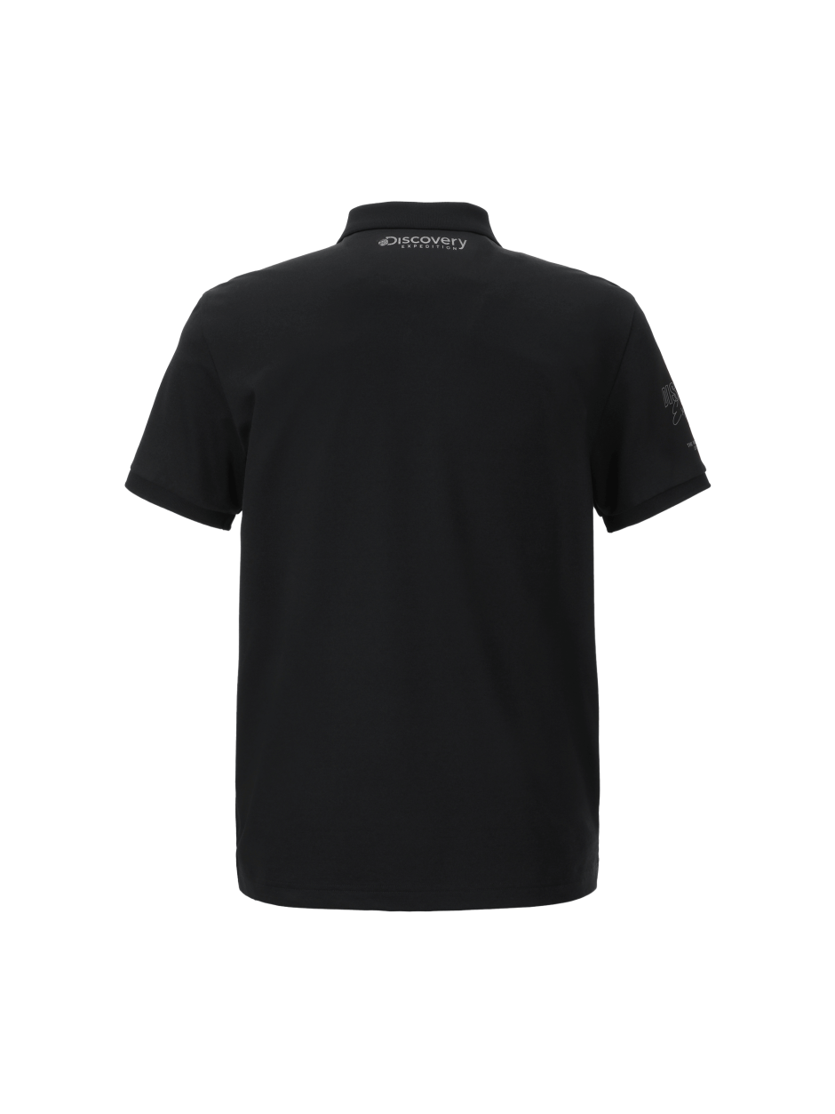 Discovery 小LOGO 袖口塗鴉 T恤 短袖 黑色 男