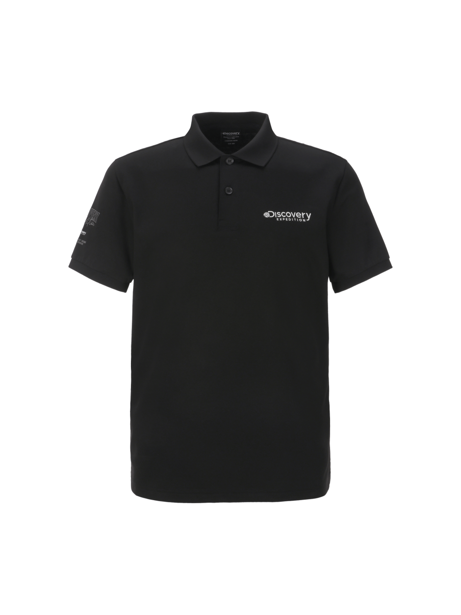 Discovery 小LOGO 袖口塗鴉 T恤 短袖 黑色 男