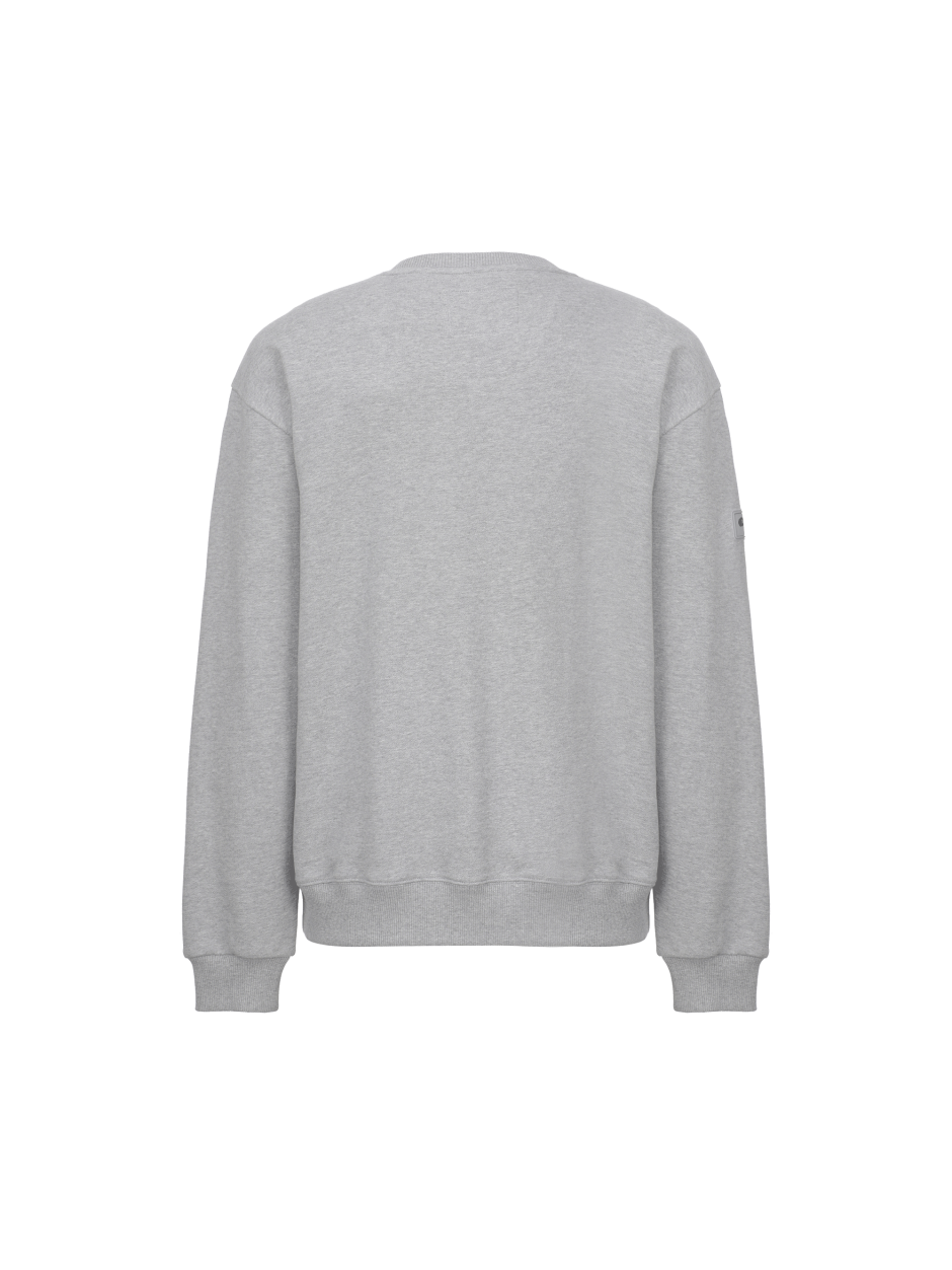 Discovery 小LOGO 塗鴉 T恤 長袖 大學T 灰色 男