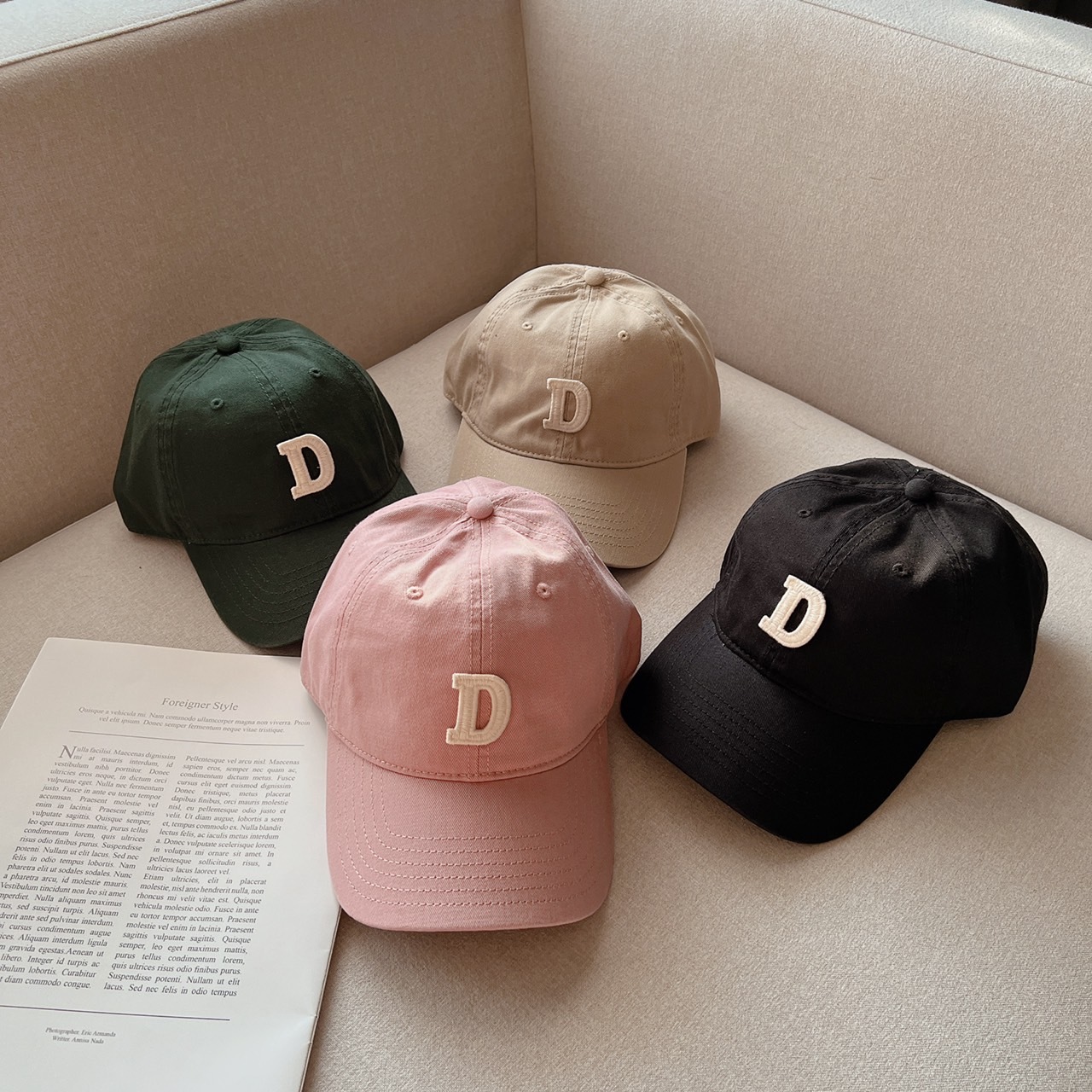 美式D字簡約老帽/四色